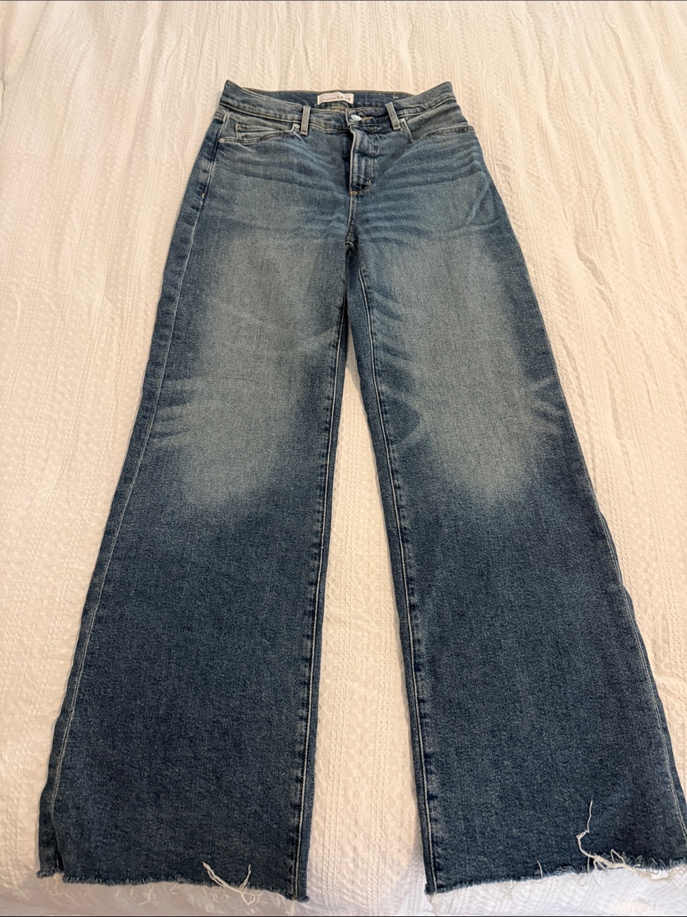 Loft Wide Leg Women's Jeans in Faded Blue like new